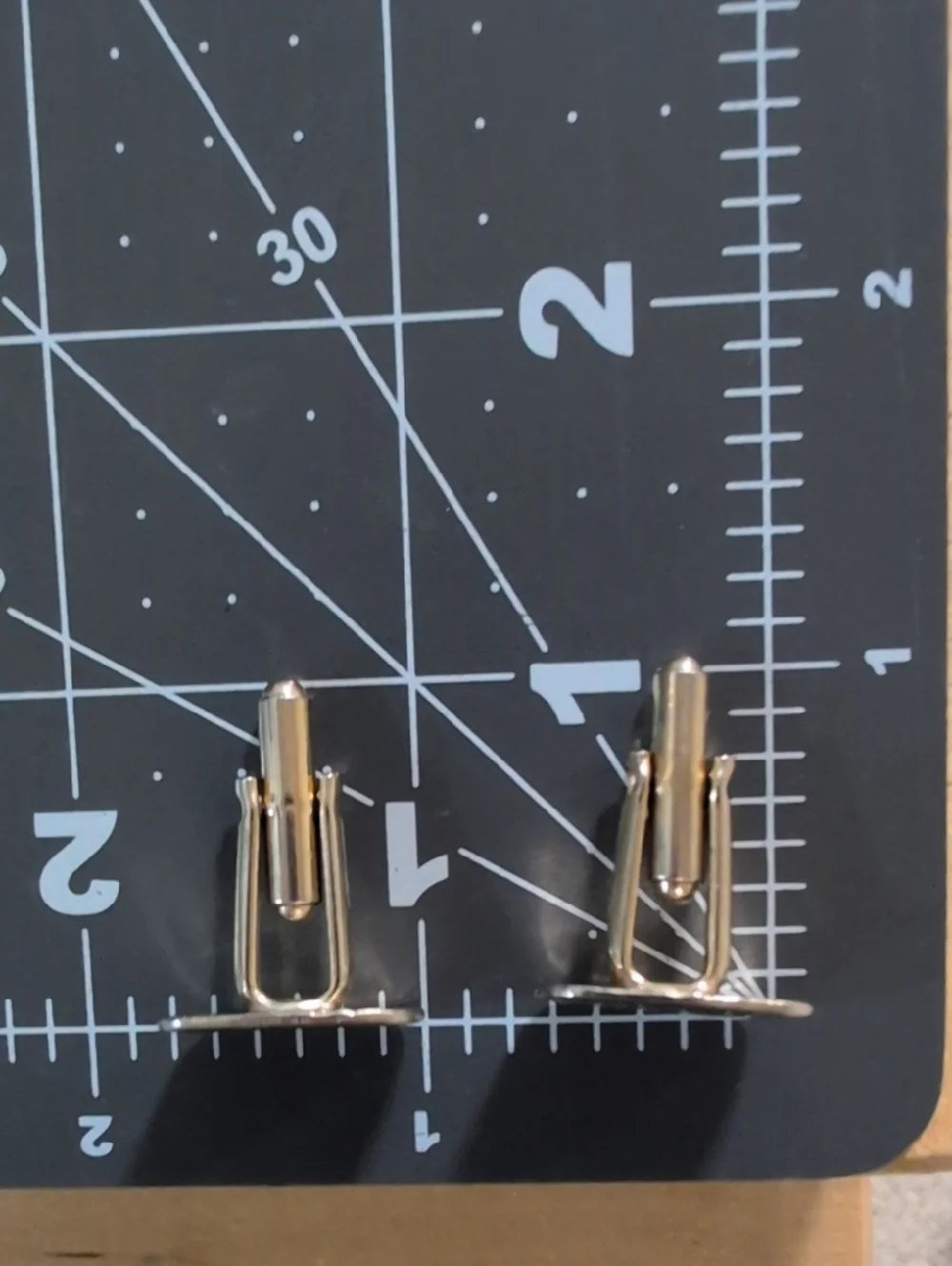 Vintage Gold Square Basket Weave Cuff Links